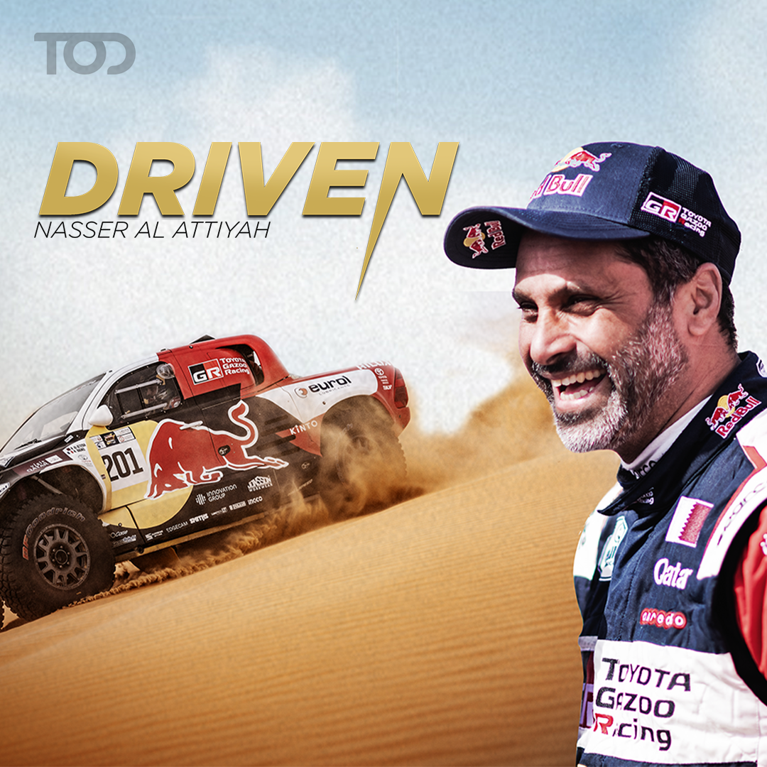 TOD Releases "DRIVEN" Featuring Nasser Al-Attiyah: Highlights The Arab's Path to Becoming a World Champion